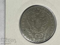 Monedă rară de argint Austria 20 Kreuzer 1806
