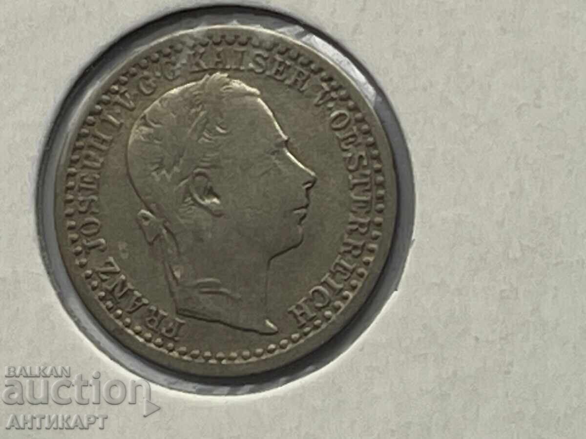 Auction Silver coin Austria 5 Kreuzer 1864 Auction Silver coin Austria 5 Kreuzer 1864