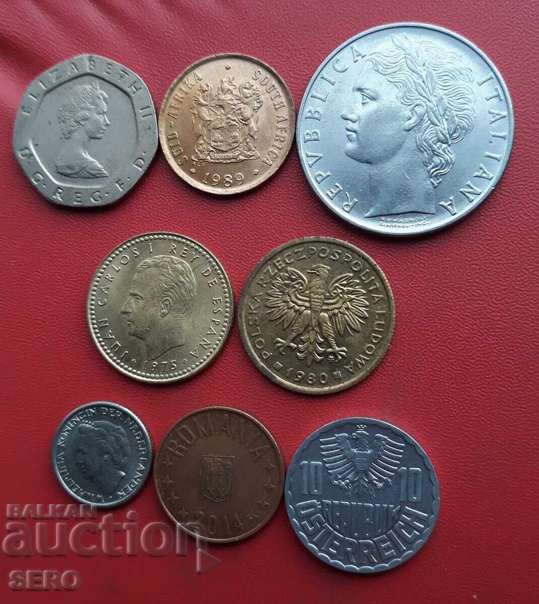 Mixed lot of 8 coins with price 1.00 BGN | € 0.51