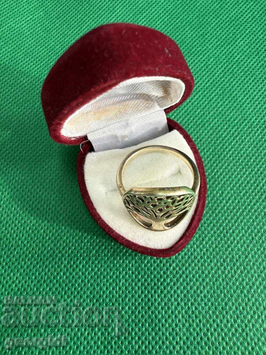 Gold-plated silver ring / Tree of Life. №7682 with price 50.00 BGN | € 25.56 Gold-plated silver ring / Tree of Life. №7682 with price 50.00 BGN | € 25.56