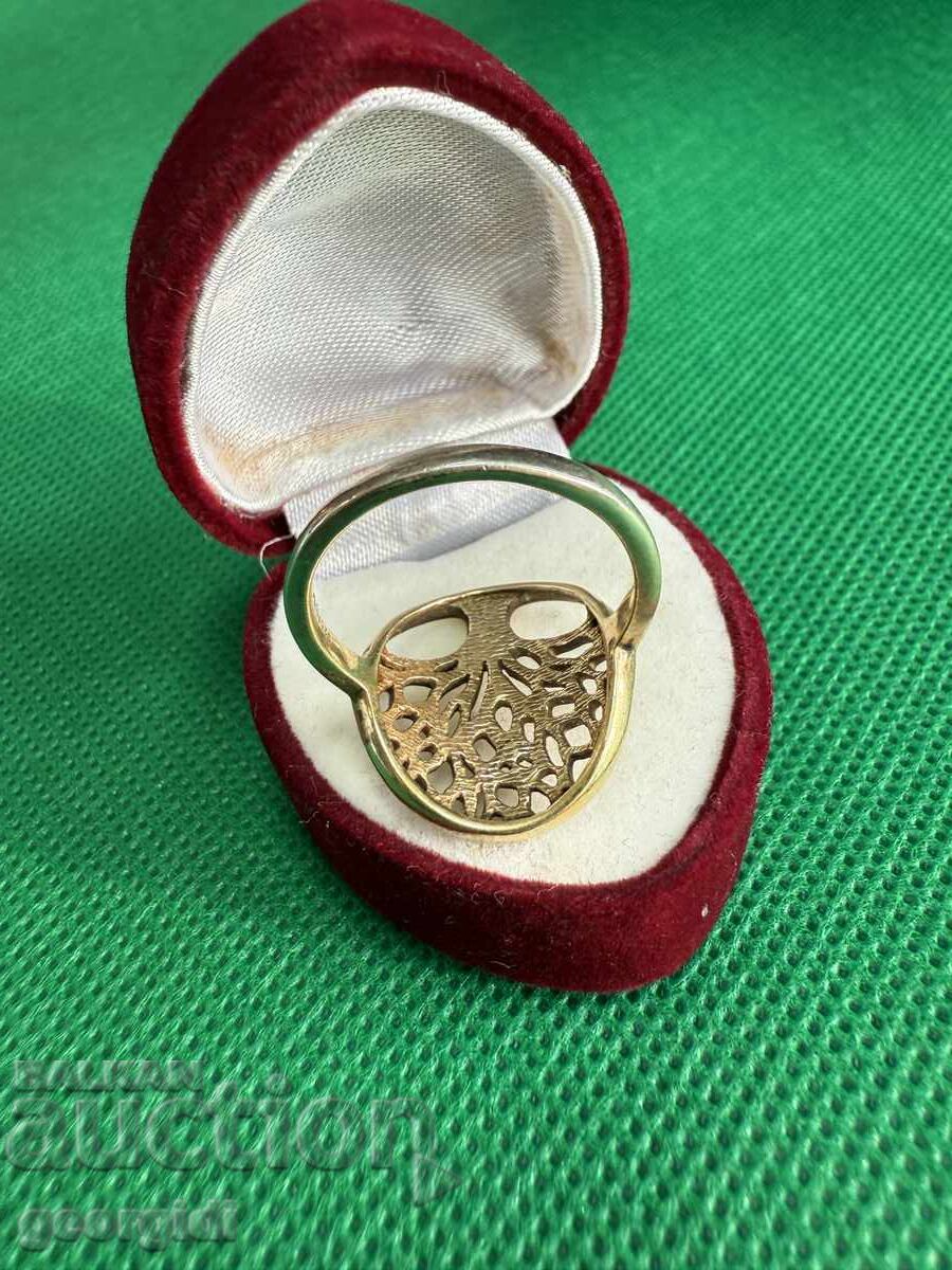 Auction Gold-plated silver ring / Tree of Life. №7682 Auction Gold-plated silver ring / Tree of Life. №7682