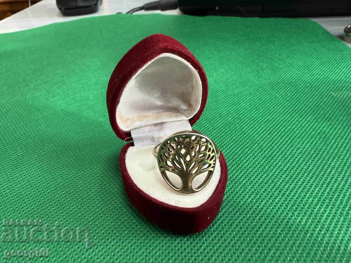 Gold-plated silver ring / Tree of Life. №7682 Gold-plated silver ring / Tree of Life. №7682