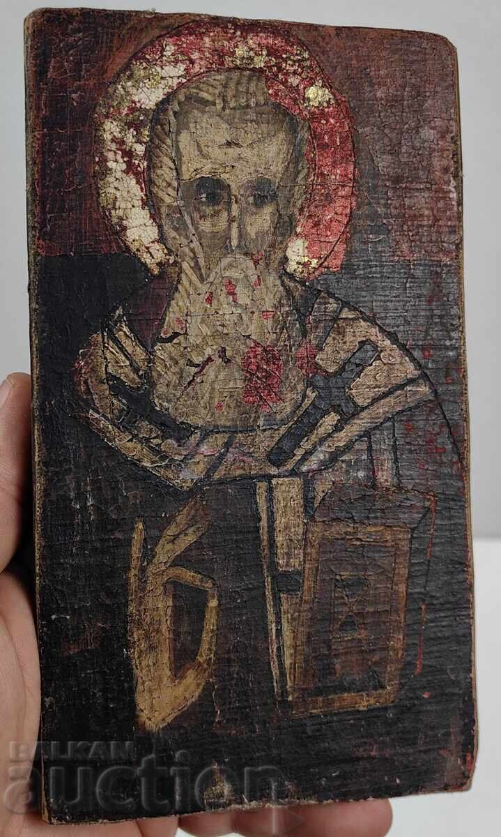 OLD PAINTED ICON SAINT SAINT with price 25.00 BGN | € 12.78 OLD PAINTED ICON SAINT SAINT with price 25.00 BGN | € 12.78