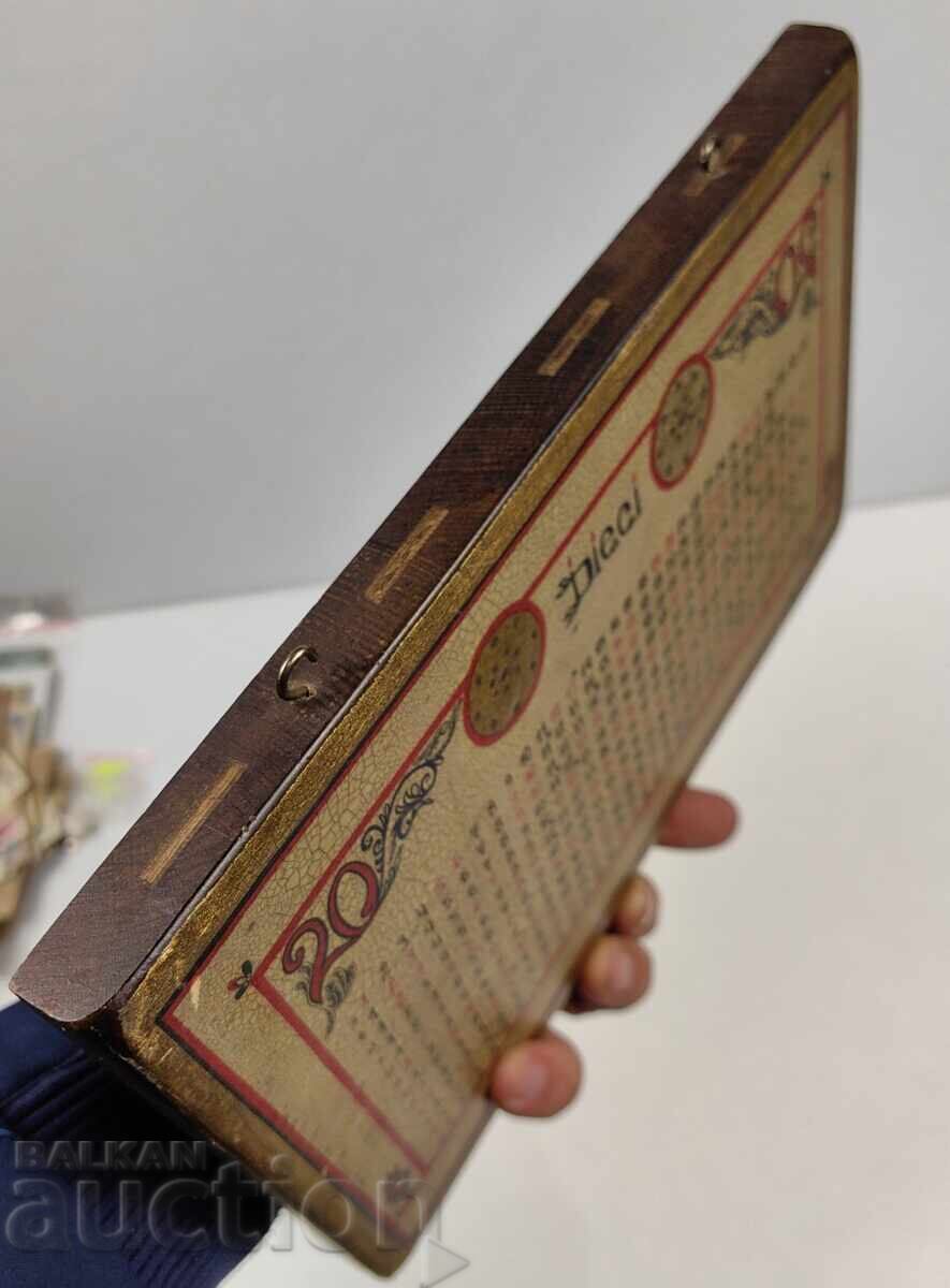 BEAUTIFUL CALENDAR FROM SOLID WOOD - 7