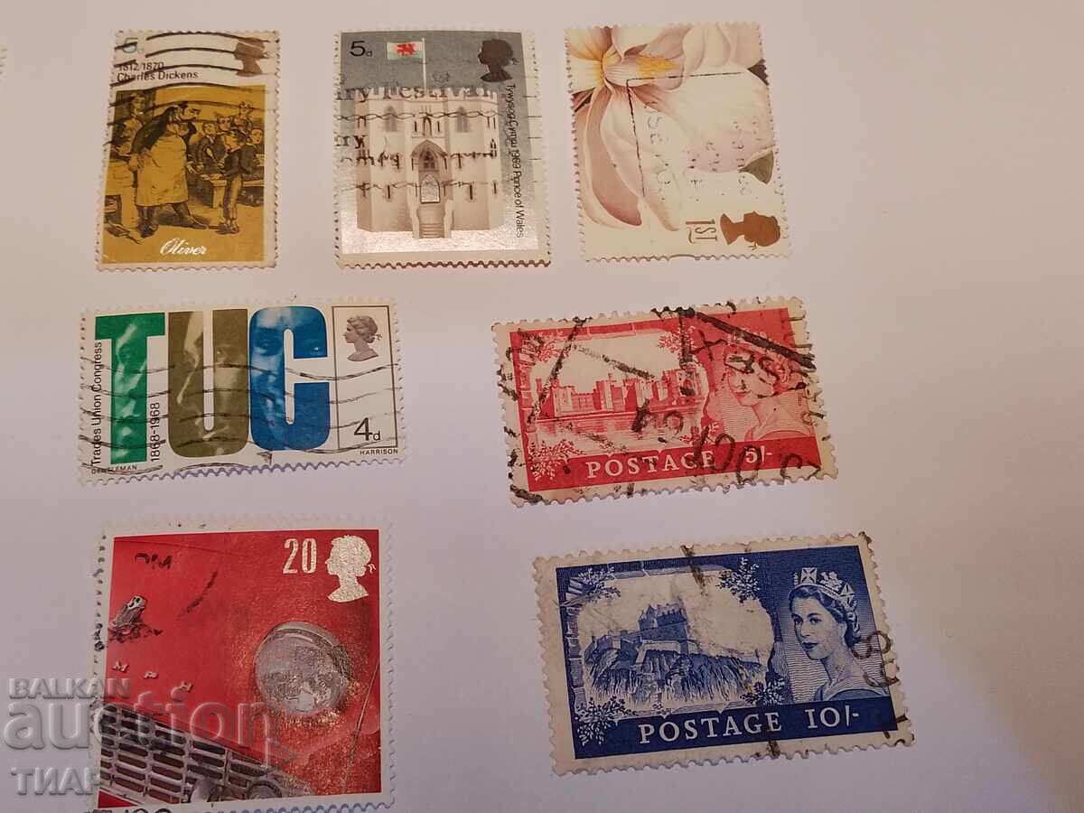Postage stamps GB - 0.01 st