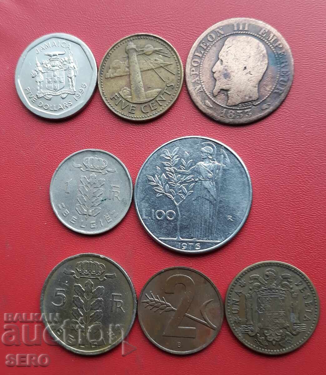 Смесен лот от 8 монети