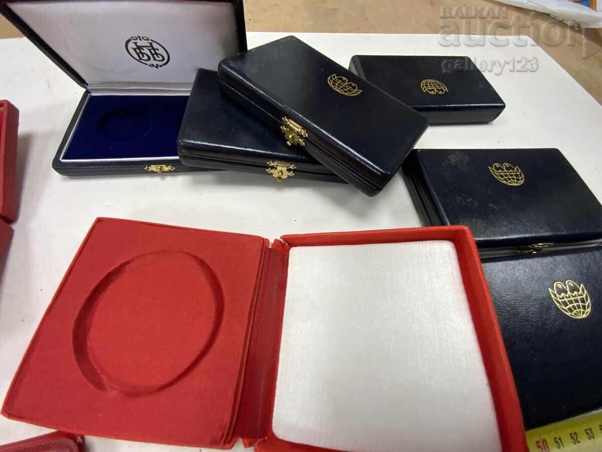 Lot of old boxes of plaques, medals, and orders with price 4.50 BGN | € 2.30