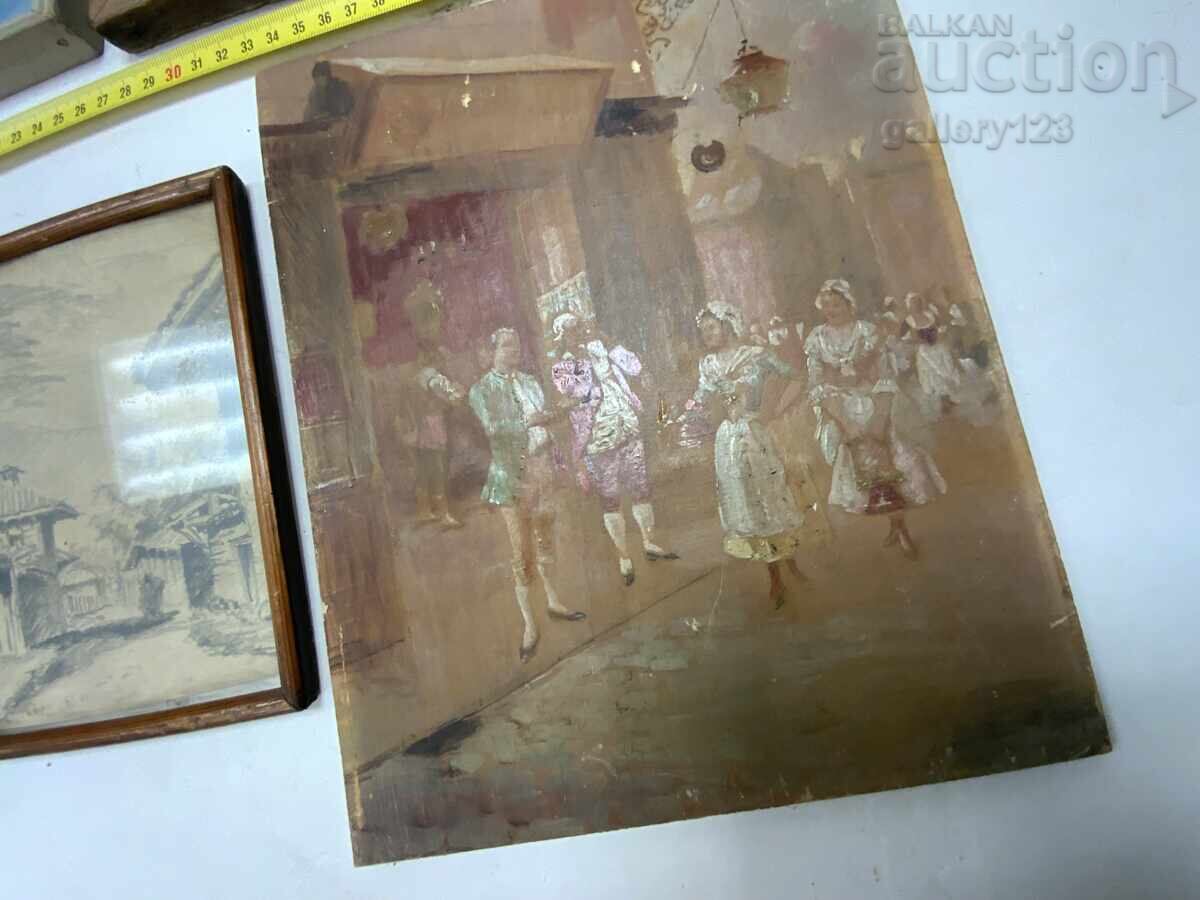 Παράδοση Λοτ 5τμχ. Παλιά έργα ζωγραφικής για εσωτερικούς χώρους