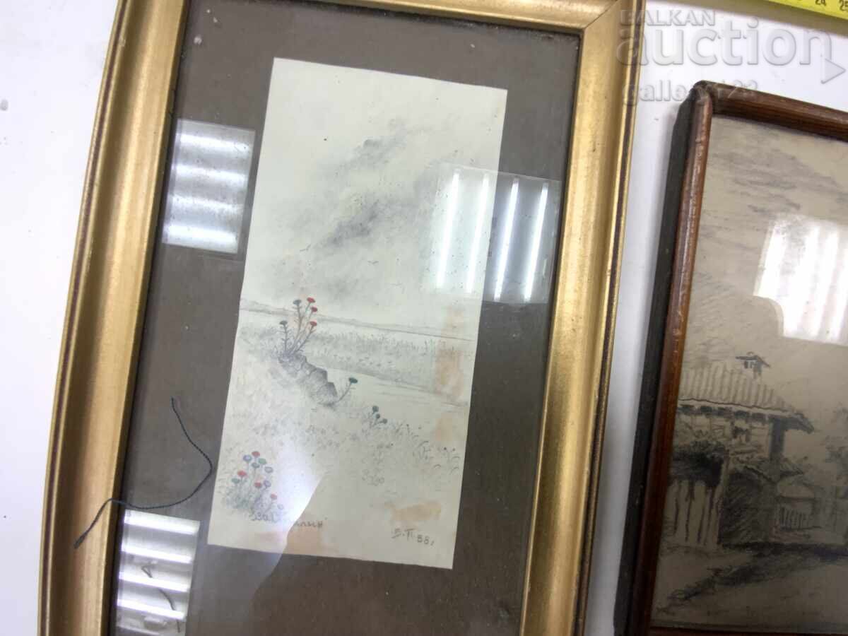 Λοτ 5τμχ. Παλιά έργα ζωγραφικής για εσωτερικούς χώρους - 6