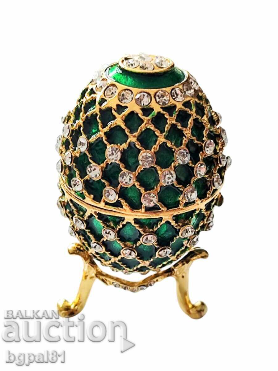 Jewelry Boxes - "Fabergé" Egg Type - Various Models and Colors /c - 6 Jewelry Boxes - "Fabergé" Egg Type - Various Models and Colors /c - 6