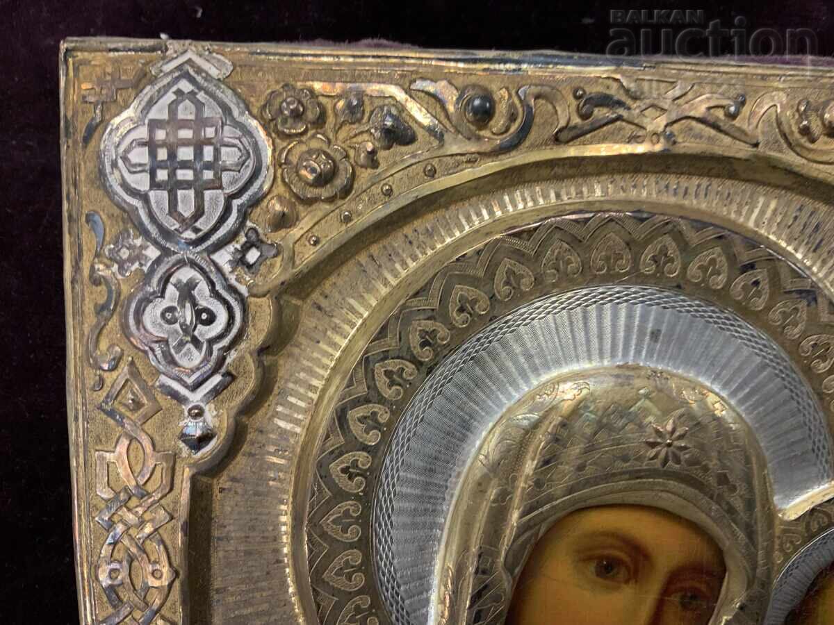 Rusia Țaristă icoană veche oboroc aurire gravură ștampilă cu preț 116.00 BGN | € 59.31 Rusia Țaristă icoană veche oboroc aurire gravură ștampilă cu preț 116.00 BGN | € 59.31