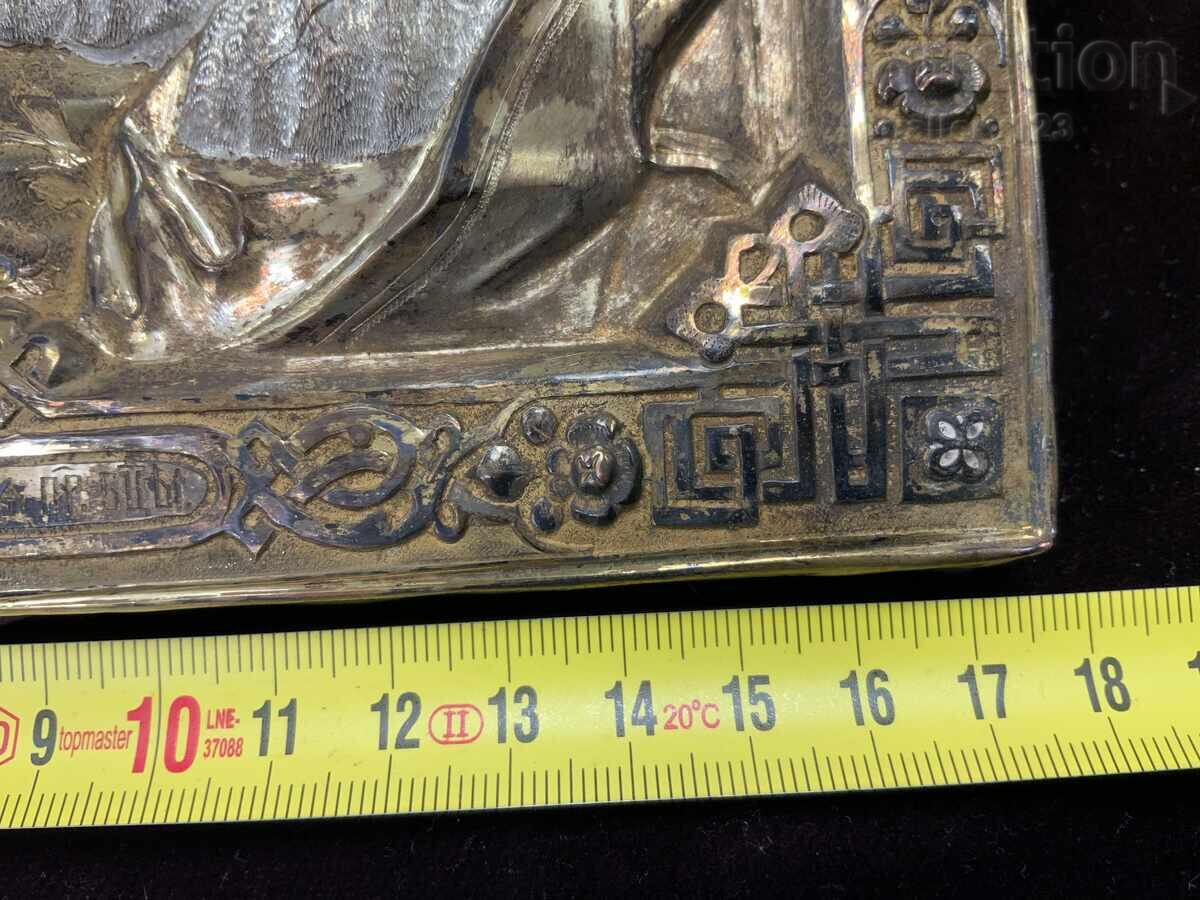 Rusia Țaristă icoană veche oboroc aurire gravură ștampilă - 13 Rusia Țaristă icoană veche oboroc aurire gravură ștampilă - 13