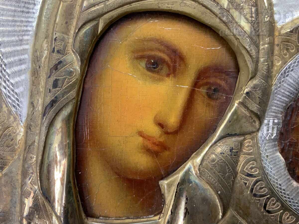 Livrarea Rusia Țaristă icoană veche oboroc aurire gravură ștampilă Livrarea Rusia Țaristă icoană veche oboroc aurire gravură ștampilă