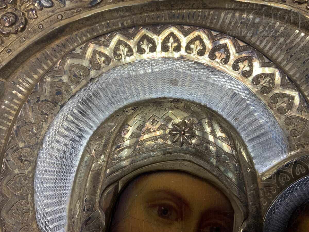 Rusia Țaristă icoană veche oboroc aurire gravură ștampilă - 8 Rusia Țaristă icoană veche oboroc aurire gravură ștampilă - 8