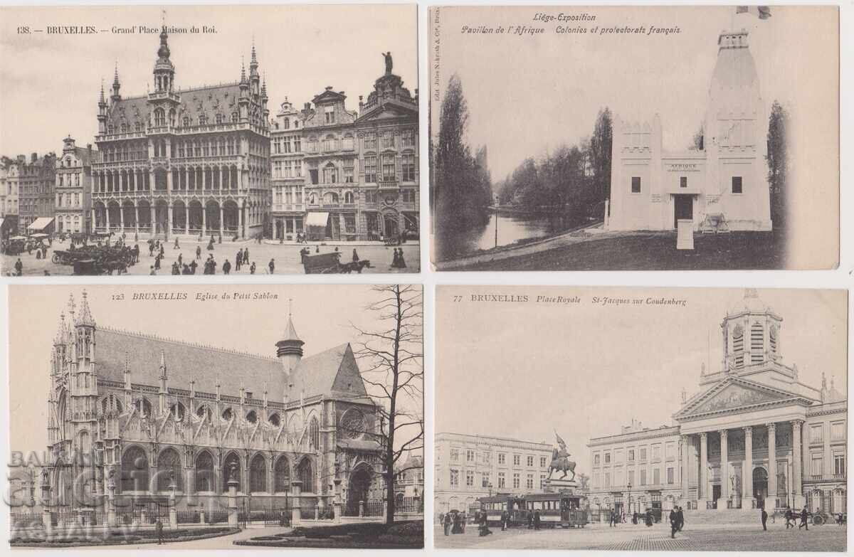 Βέλγιο 1910 4 τμχ - Αμεταχείριστα