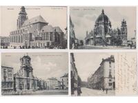 Belgia 1910 4 buc. - nefolosite