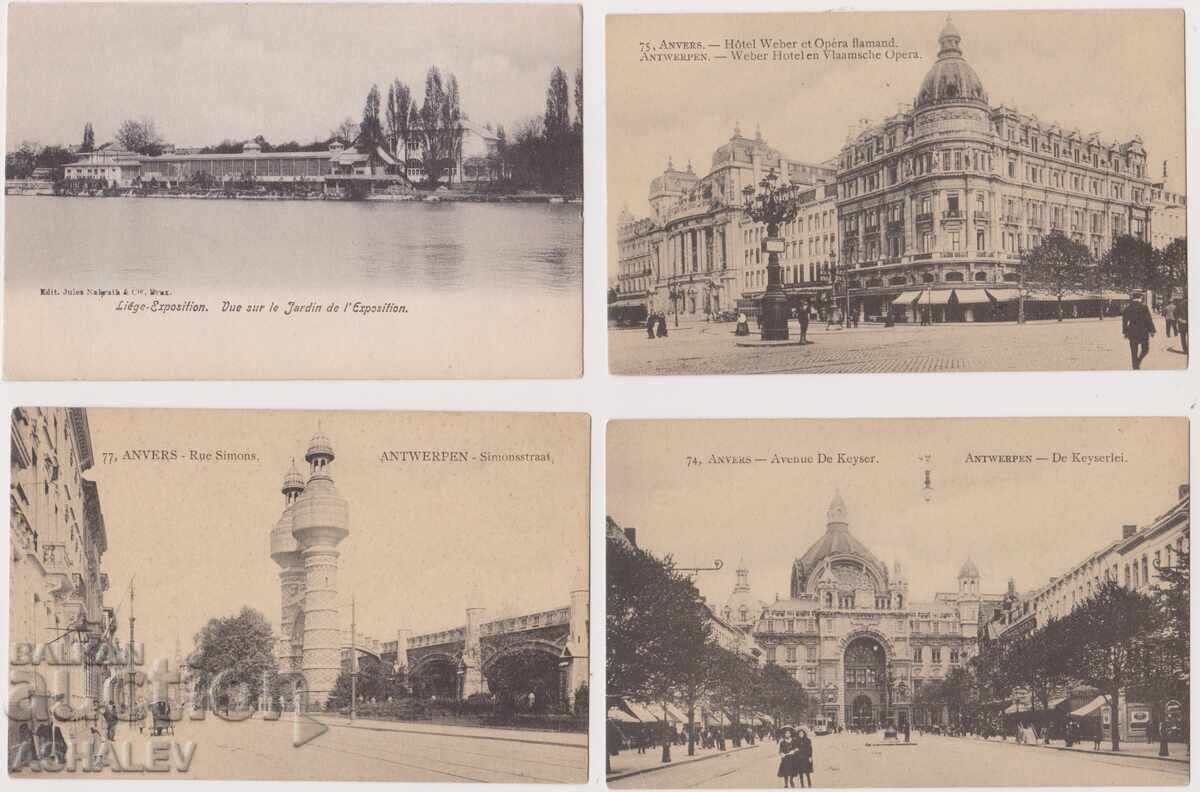 Белгия  1910 4 бр.-чисти