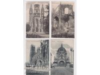 Belgia 1910 4 buc. - nefolosite