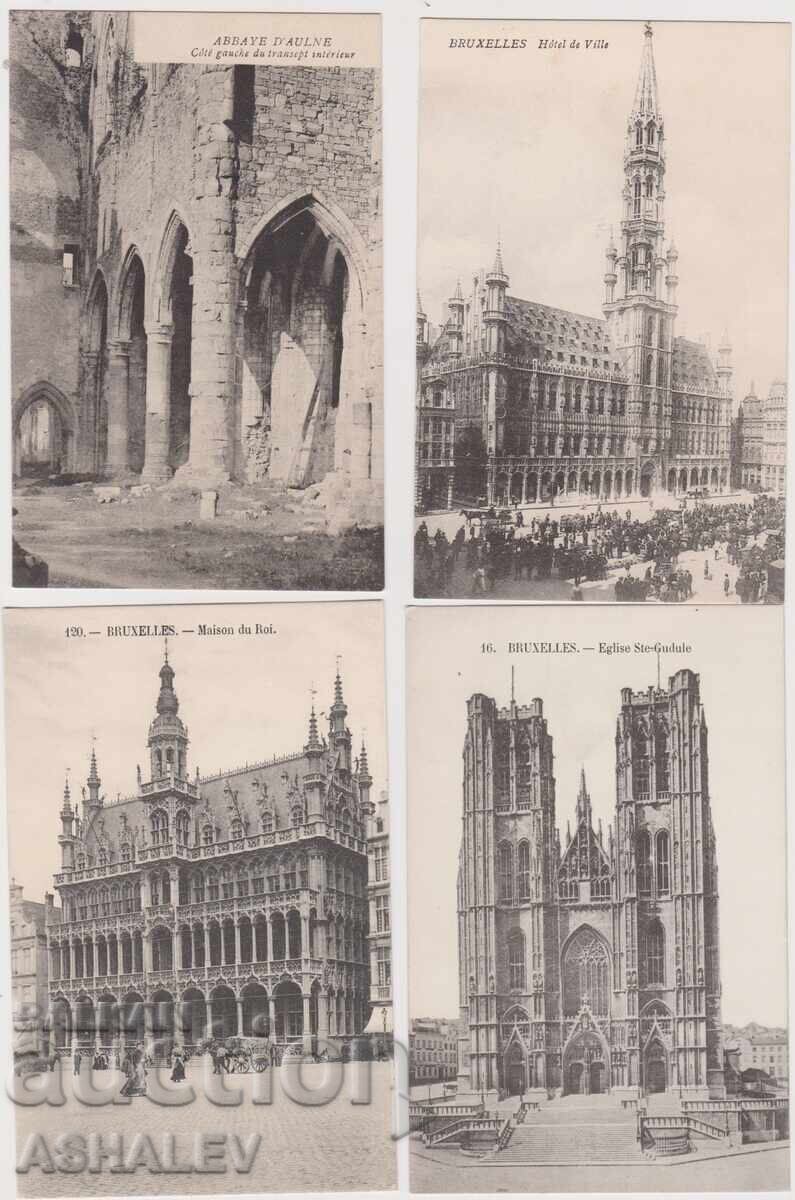 Βέλγιο 1910 4 τμχ - Αμεταχείριστα