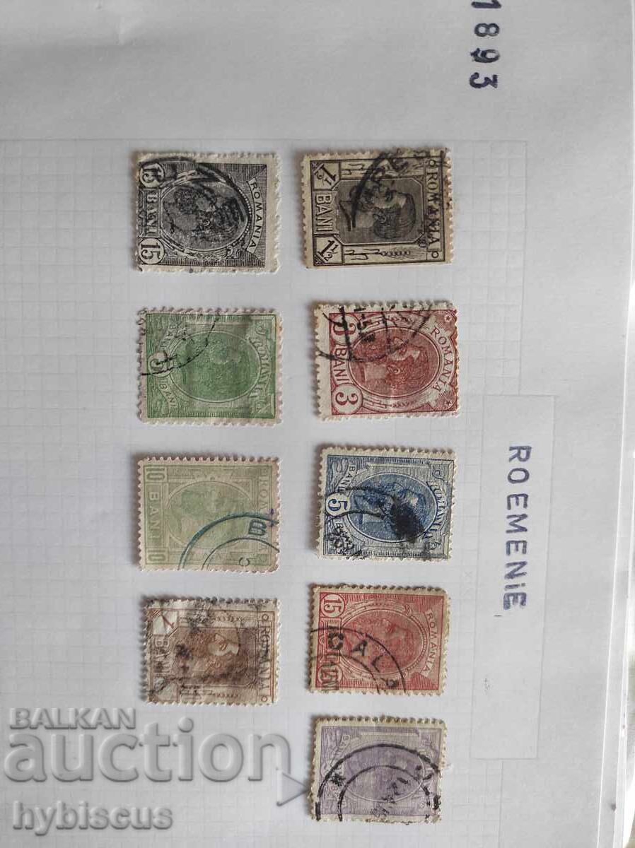 Collection of 170 postage stamps from Romania from the period 1885 - - 5