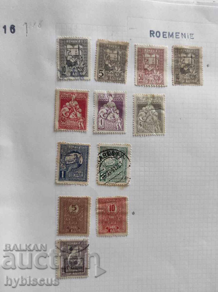 Collection of 170 postage stamps from Romania from the period 1885 - - 7