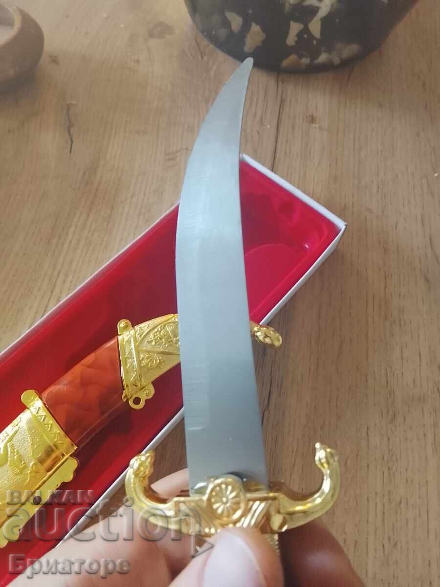 Beautiful Souvenir Knife, Golden - 6