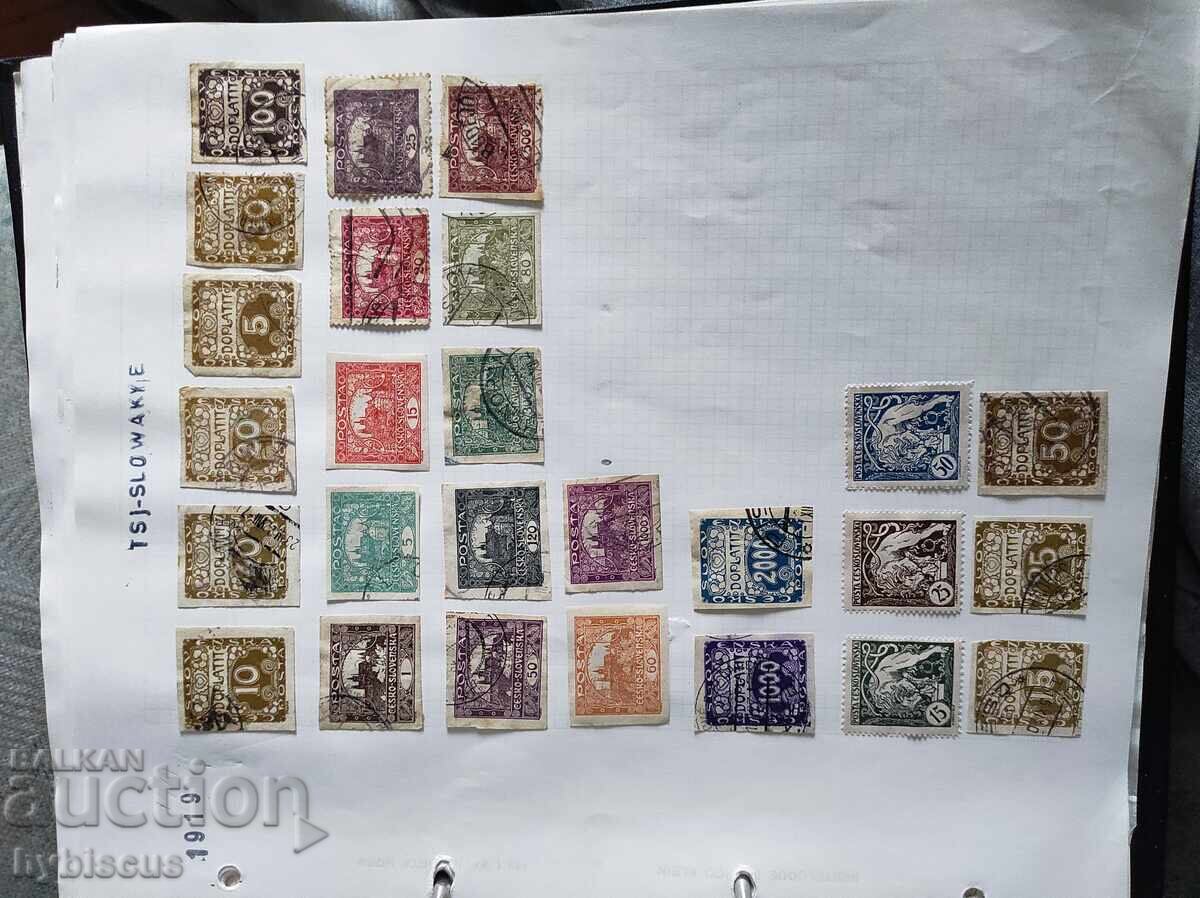 Colecție de 350 de timbre poștale din Cehoslovacia din perioada 1 cu preț 9.99 BGN | € 5.11