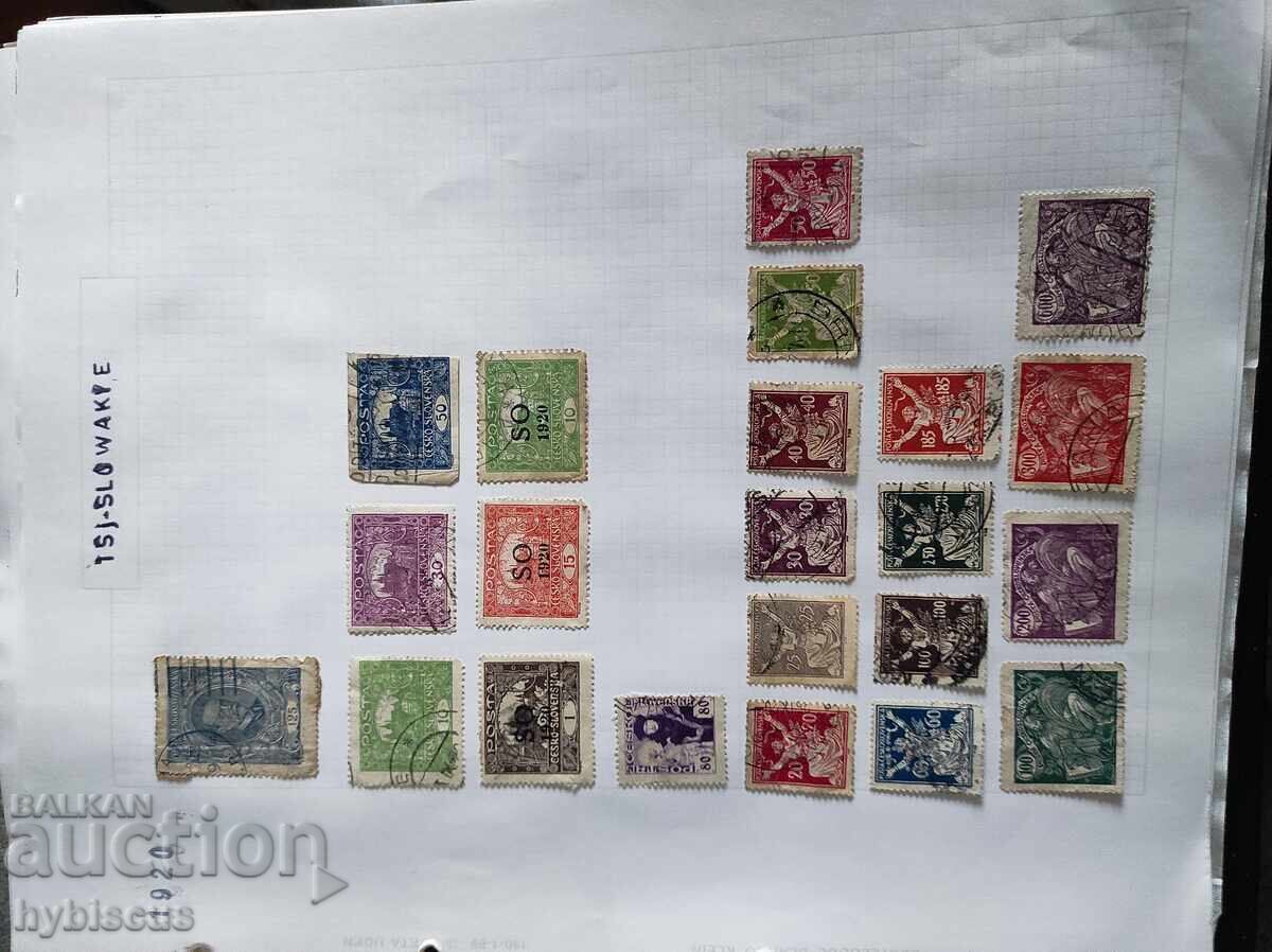 Livrarea Colecție de 350 de timbre poștale din Cehoslovacia din perioada 1