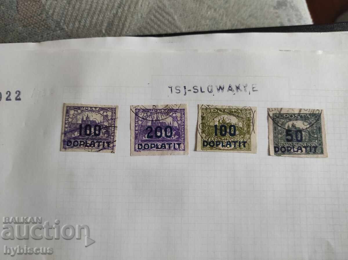 Colecție de 350 de timbre poștale din Cehoslovacia din perioada 1 - 6