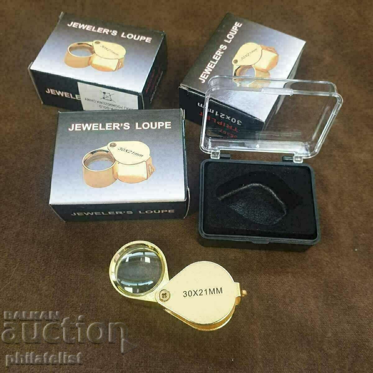 Lupa mărire de 30x cu un diametru de 21 mm Lupa mărire de 30x cu un diametru de 21 mm