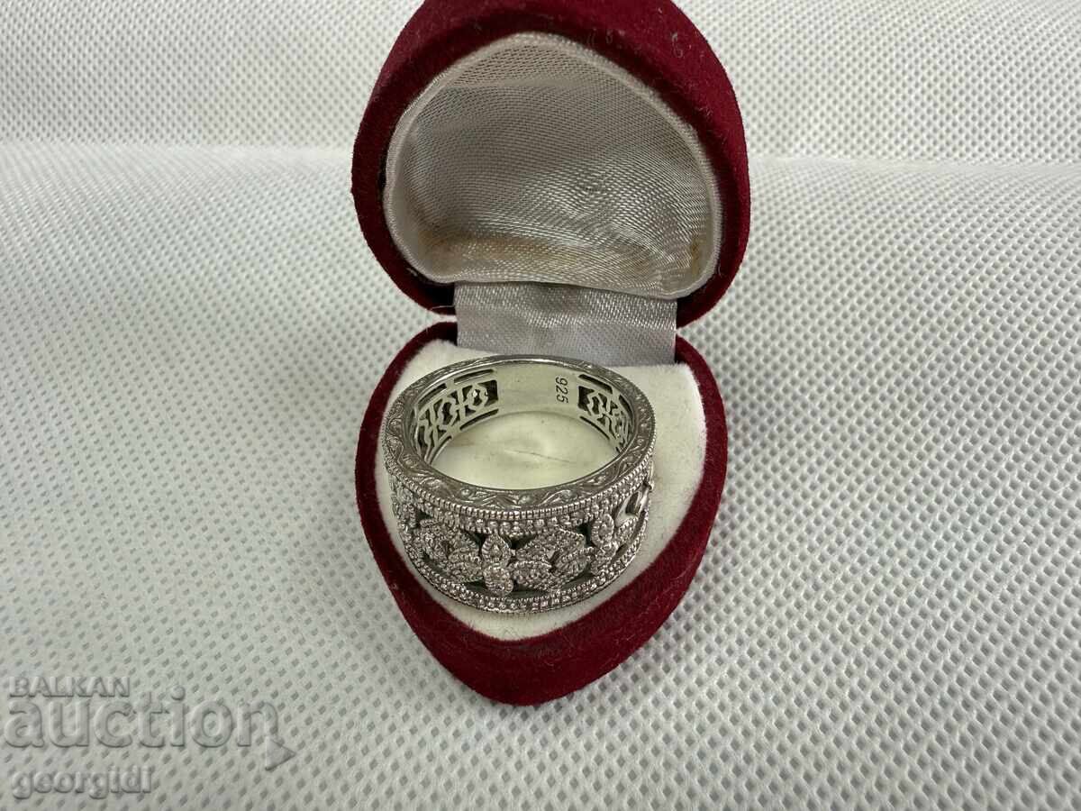 ΜΟΝΑΔΙΚΟ !!! Ασημένιο δαχτυλίδι με ΔΙΑΜΑΝΤΙΑ. Νο. 7683 με τιμή 220.00 BGN | € 112.48 ΜΟΝΑΔΙΚΟ !!! Ασημένιο δαχτυλίδι με ΔΙΑΜΑΝΤΙΑ. Νο. 7683 με τιμή 220.00 BGN | € 112.48