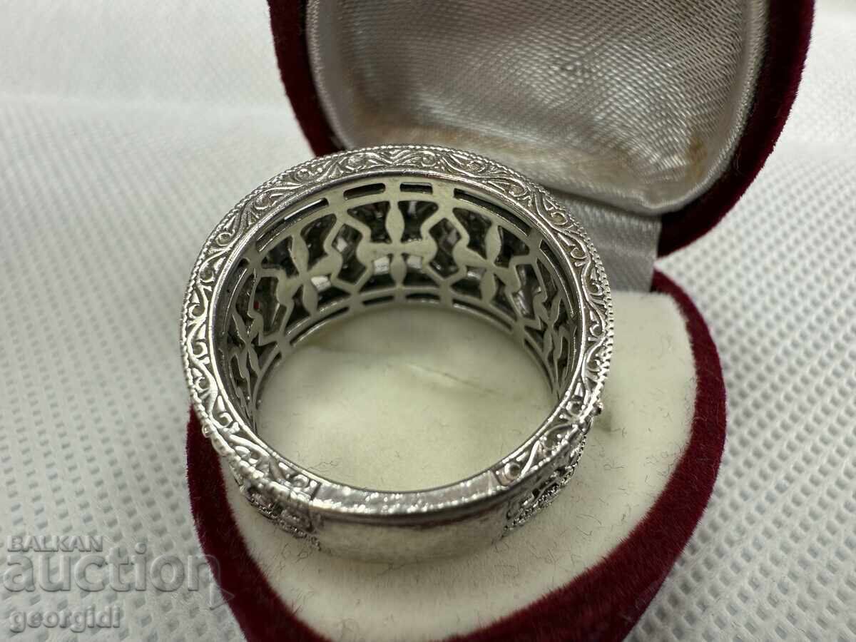 Παράδοση ΜΟΝΑΔΙΚΟ !!! Ασημένιο δαχτυλίδι με ΔΙΑΜΑΝΤΙΑ. Νο. 7683 Παράδοση ΜΟΝΑΔΙΚΟ !!! Ασημένιο δαχτυλίδι με ΔΙΑΜΑΝΤΙΑ. Νο. 7683