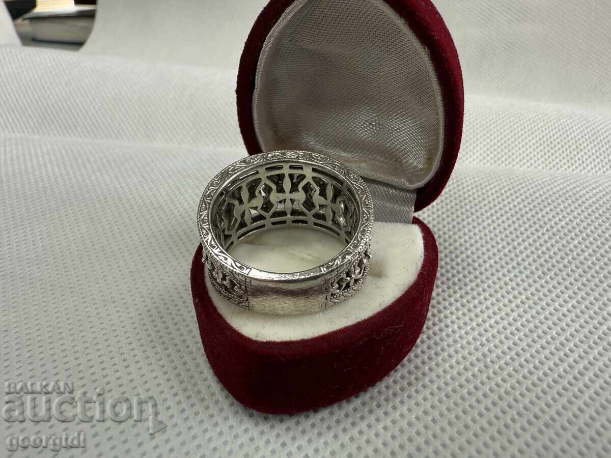 ΜΟΝΑΔΙΚΟ !!! Ασημένιο δαχτυλίδι με ΔΙΑΜΑΝΤΙΑ. Νο. 7683 - 5 ΜΟΝΑΔΙΚΟ !!! Ασημένιο δαχτυλίδι με ΔΙΑΜΑΝΤΙΑ. Νο. 7683 - 5