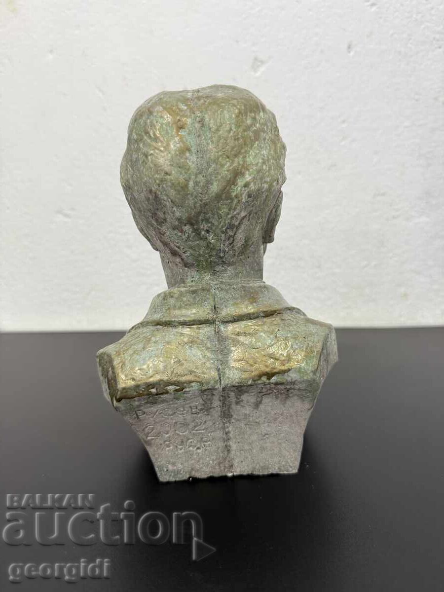 Bronze bust of Vasil Levski. №7690 - 5 Bronze bust of Vasil Levski. №7690 - 5
