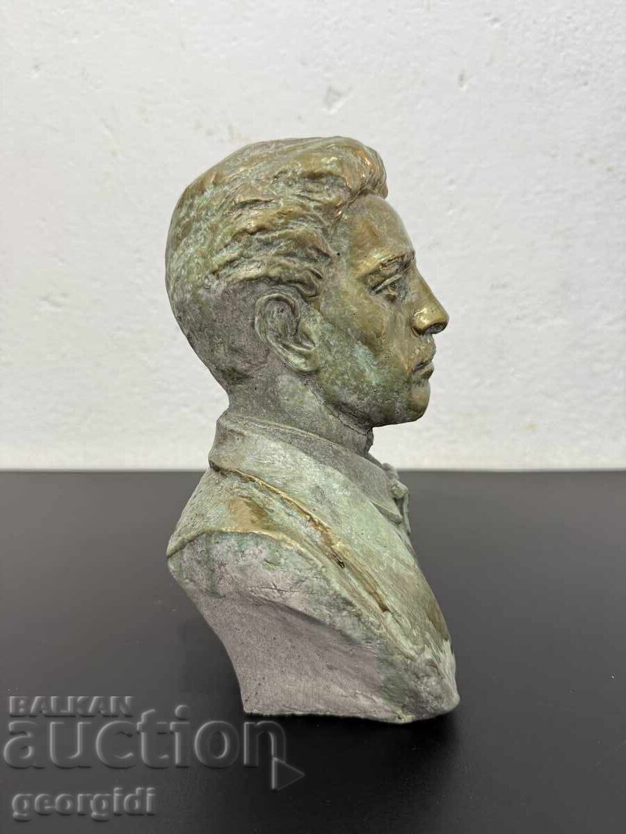 Bronze bust of Vasil Levski. №7690 - 7 Bronze bust of Vasil Levski. №7690 - 7