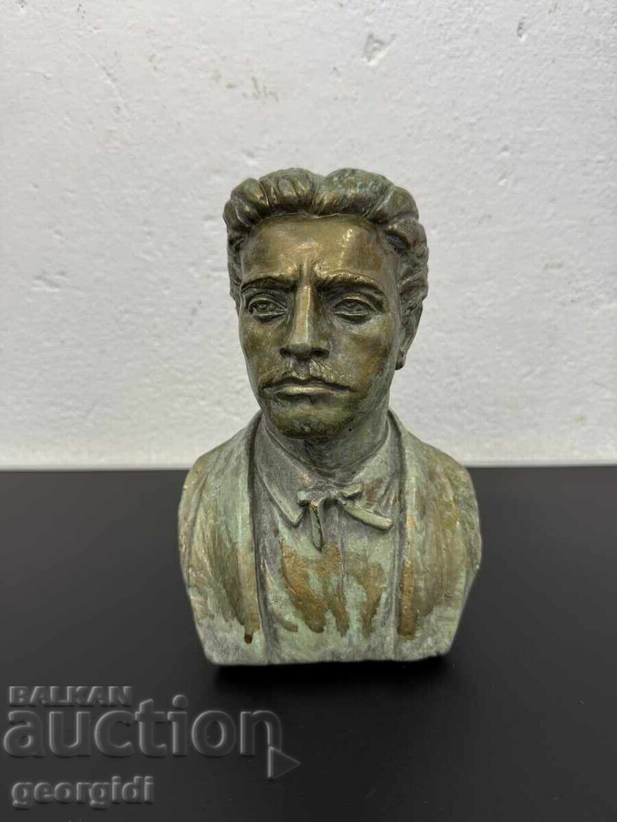 Bronze bust of Vasil Levski. №7690 Bronze bust of Vasil Levski. №7690