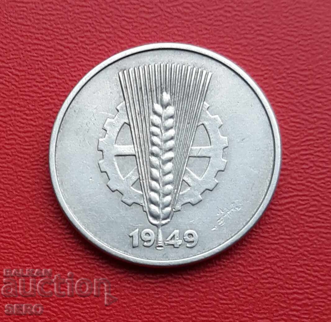 Германия-ГДР-10 пфенига 1949 А с цена 0.41 лв. | € 0.21