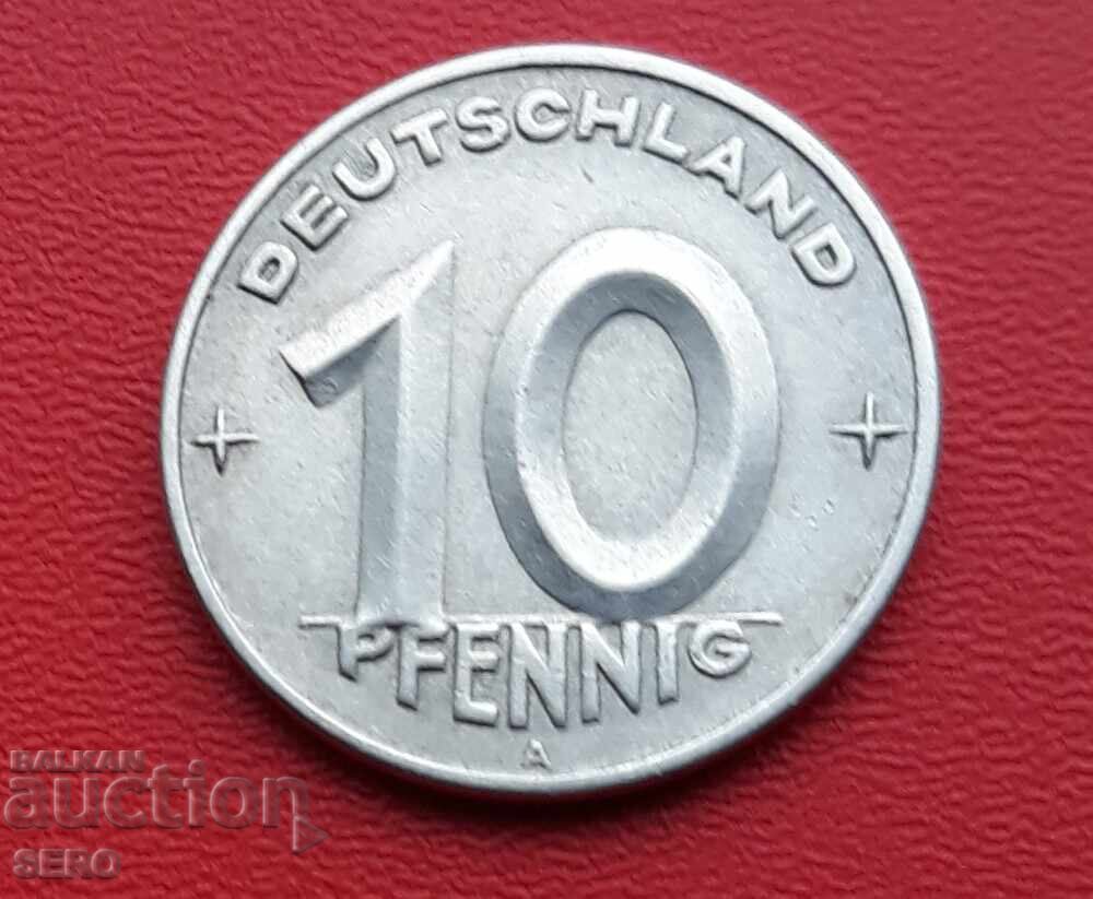 Германия-ГДР-10 пфенига 1949 А