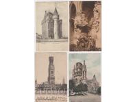 Belgium 4 pcs. - used 1908/09