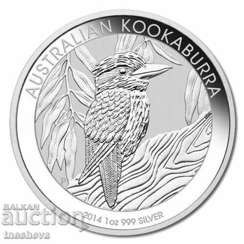 Kookaburra - 1 oz SILVER - 2014