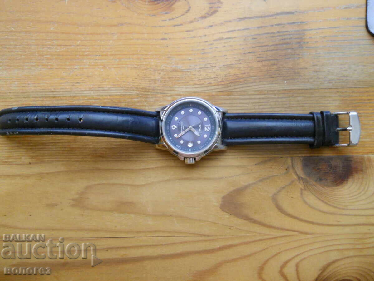 Мъжки кварцов касовник "ТСМ" - Германия с цена 40.00 лв. | € 20.45 Мъжки кварцов касовник "ТСМ" - Германия с цена 40.00 лв. | € 20.45