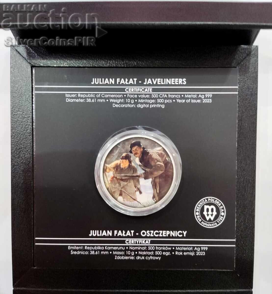 Παράδοση Ασημένια 500 Φράγκα Κοπιαχτήρες 2023 Καμερούν