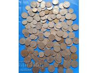 Large lot of old Bulgarian socialist coins, stotinki