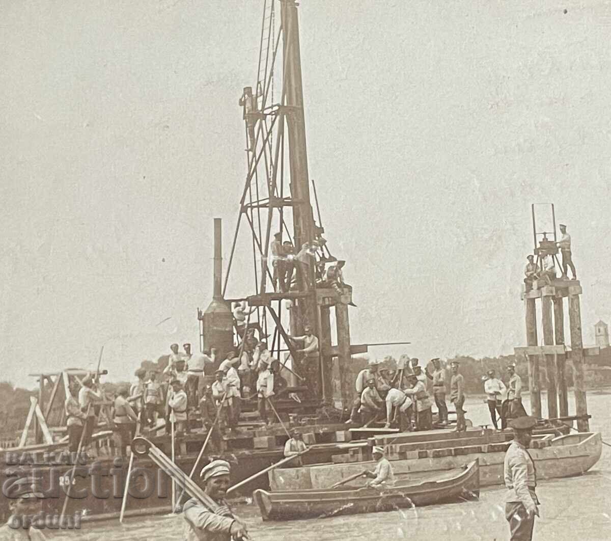 5197 Regatul Bulgariei construcție pod ponton Belean 1918 cu preț 20.00 BGN | € 10.23 5197 Regatul Bulgariei construcție pod ponton Belean 1918 cu preț 20.00 BGN | € 10.23