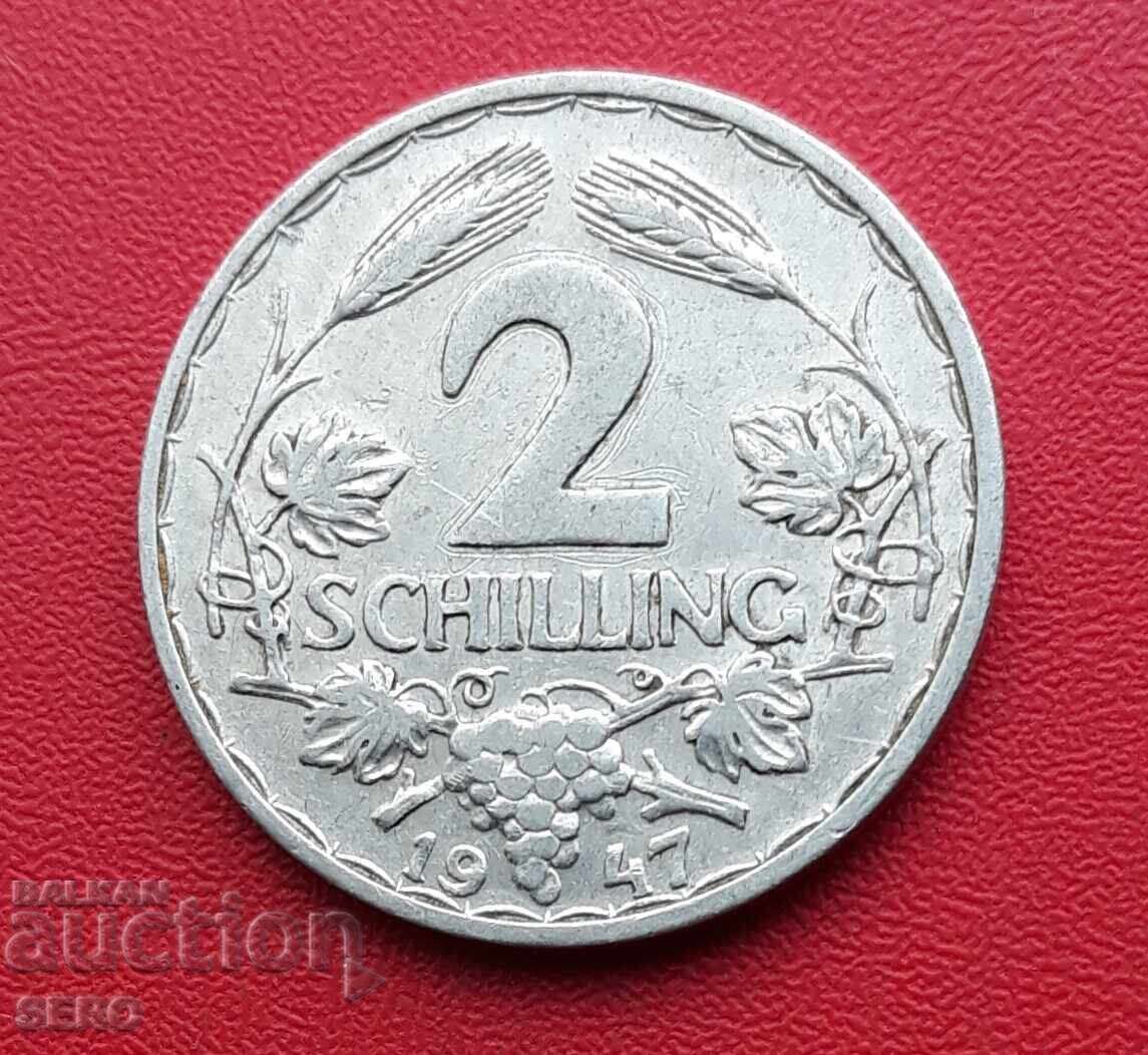 Αυστρία-2 σελίνια 1947 Αυστρία-2 σελίνια 1947