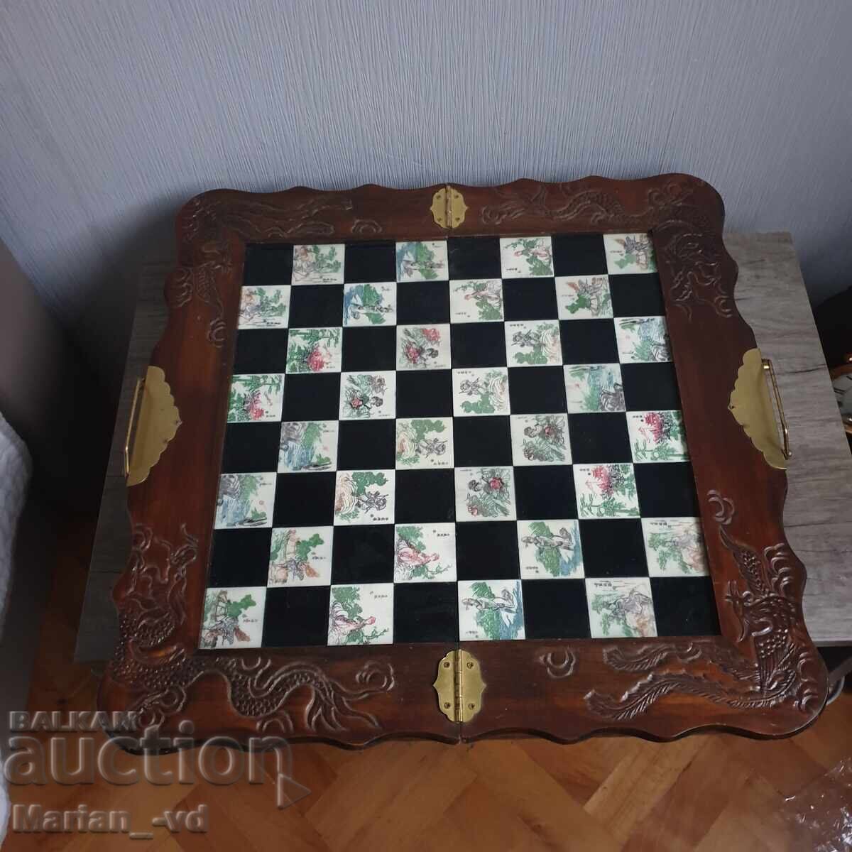 Κινέζικο χειροποίητο ξυλόγλυπτο σκάκι με τιμή 200.00 BGN | € 102.26 Κινέζικο χειροποίητο ξυλόγλυπτο σκάκι με τιμή 200.00 BGN | € 102.26