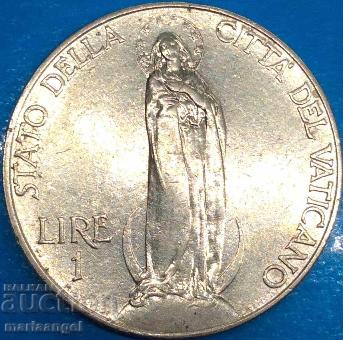 1 лира 1941 Ватикан