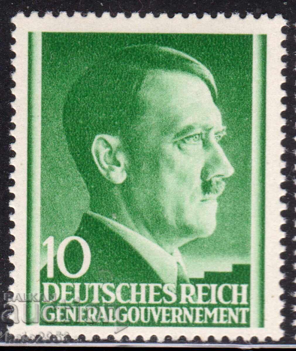 Germany - 2nd World War - Occupation of Poland - Regular Issues - A. Hitler, MNH
