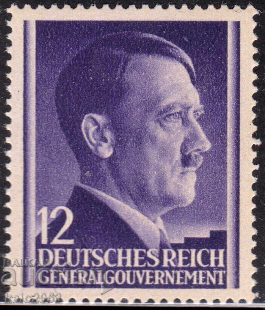 Germany - 2nd World War - Occupation of Poland - Regular Issues - A. Hitler, MNH