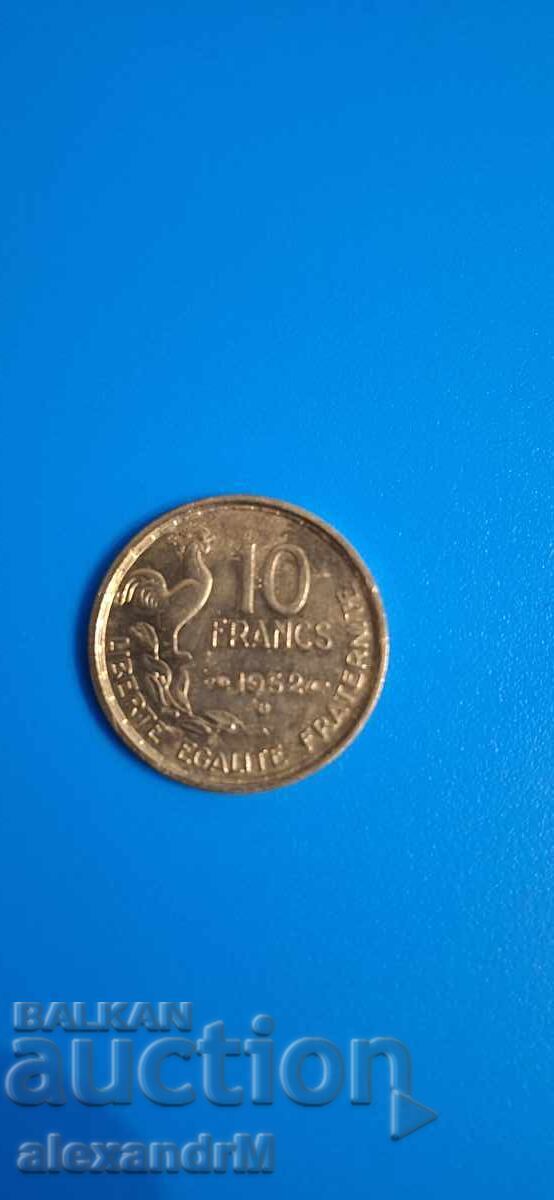 10 φράγκα 1952 Γαλλία Τέταρτη Δημοκρατία
